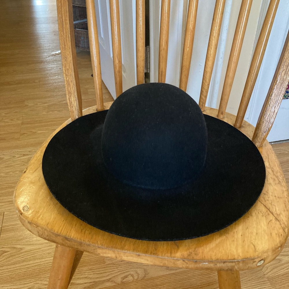 J. Crew 100% wool fedora in black